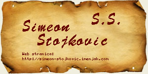 Simeon Stojković vizit kartica